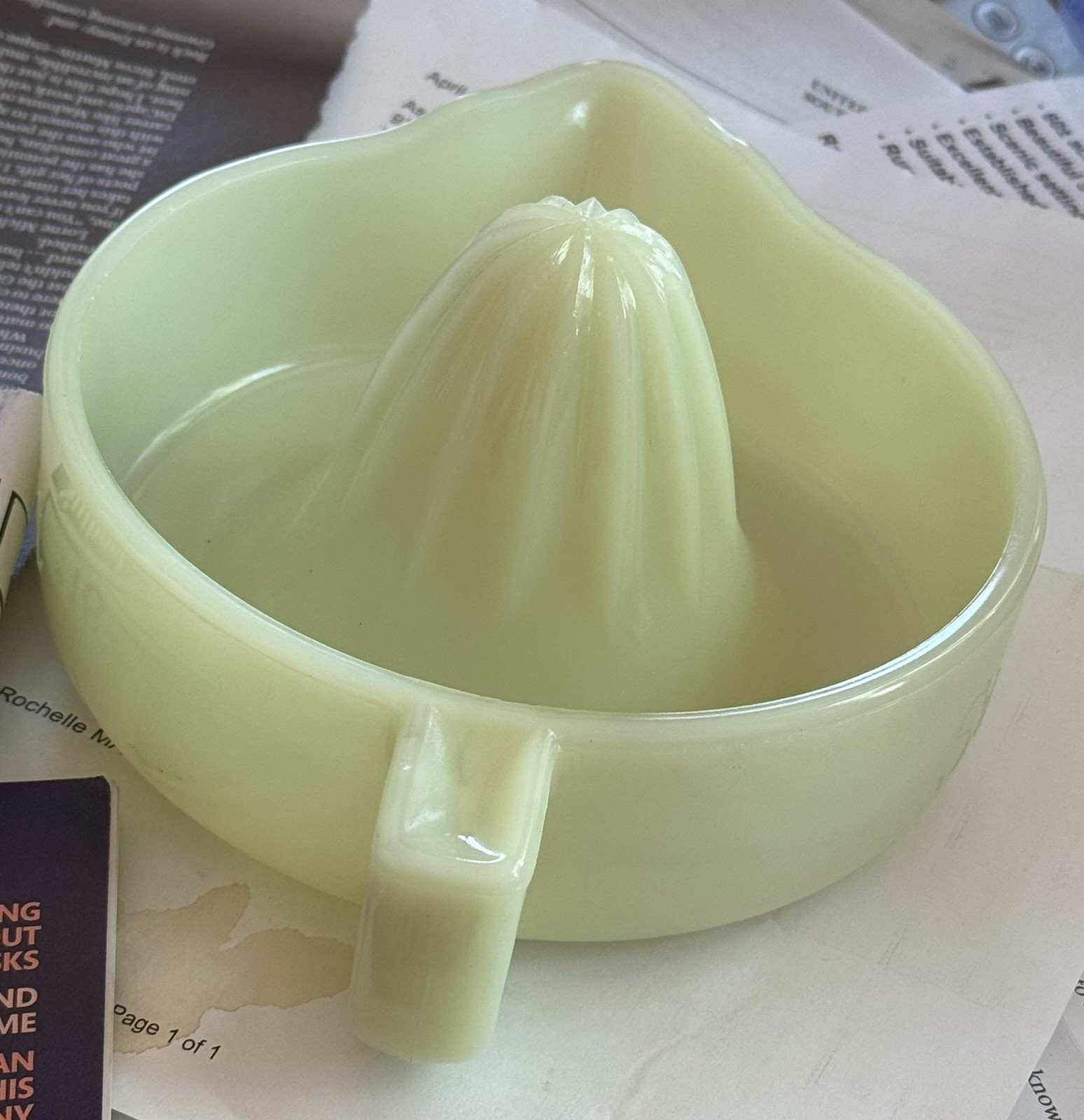 Vintage McKee Glass 1930s Sunkist Reamer