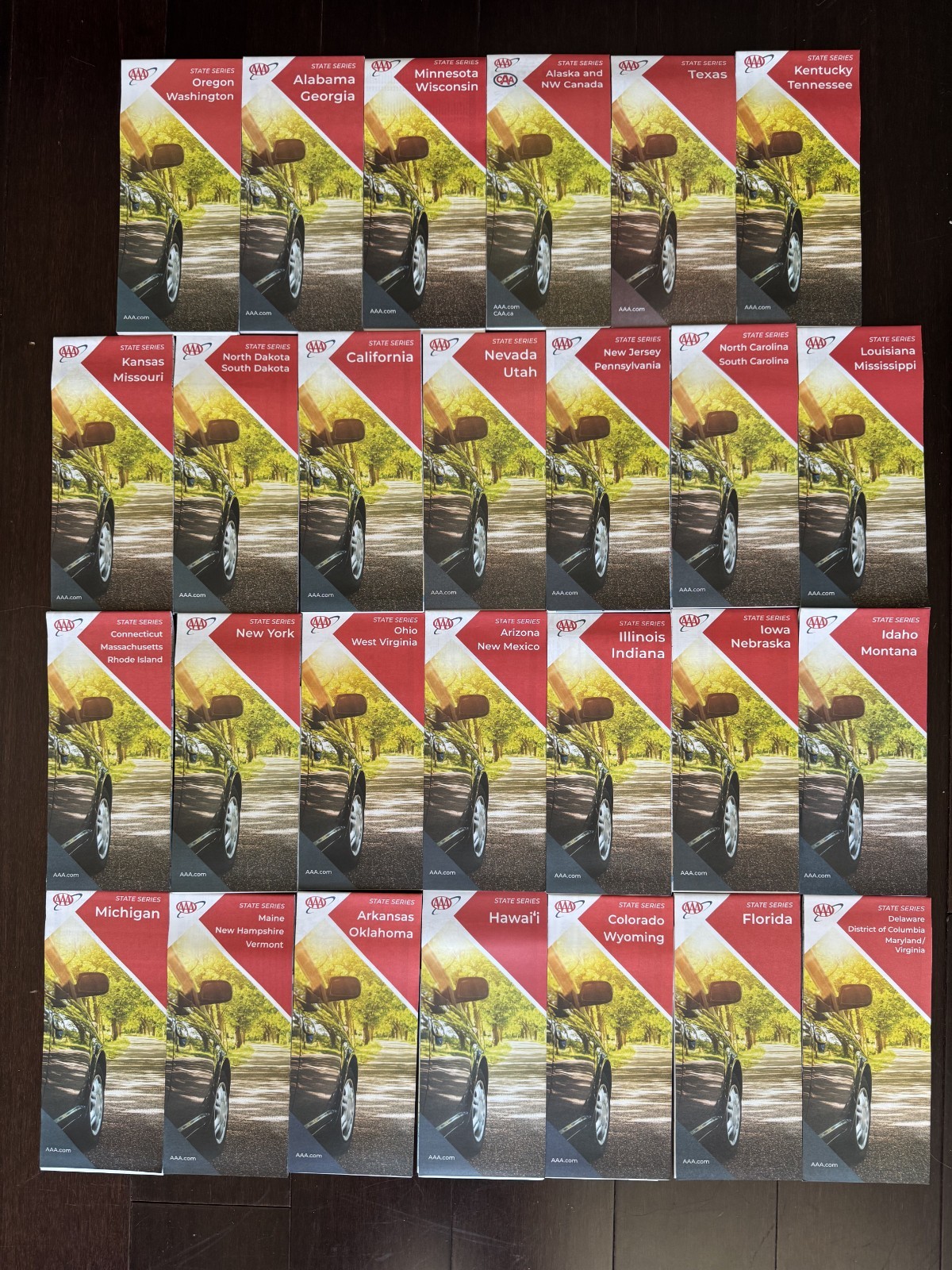 AAA Road Map – Collection of 27 Maps covering all 50 states – 2022-2024