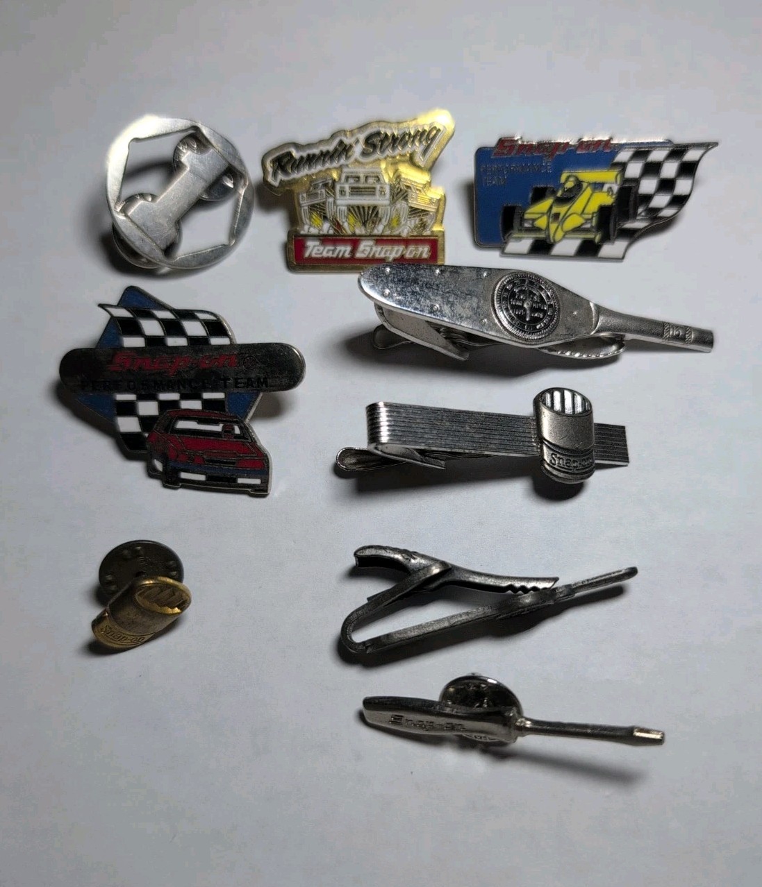 Vintage Snap-on Tools Jewelry Lot – Lapel Pins, Tie Clips
