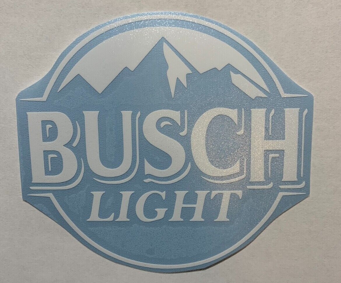 Busch Light Beer Logo Die Cut Vinyl Decal High Quality Outdoor Sticker Boat Car