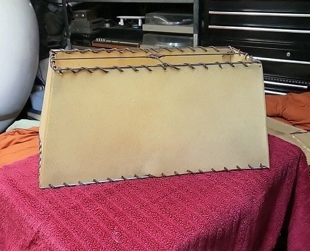 vintage rectangular Mid-century lampshade