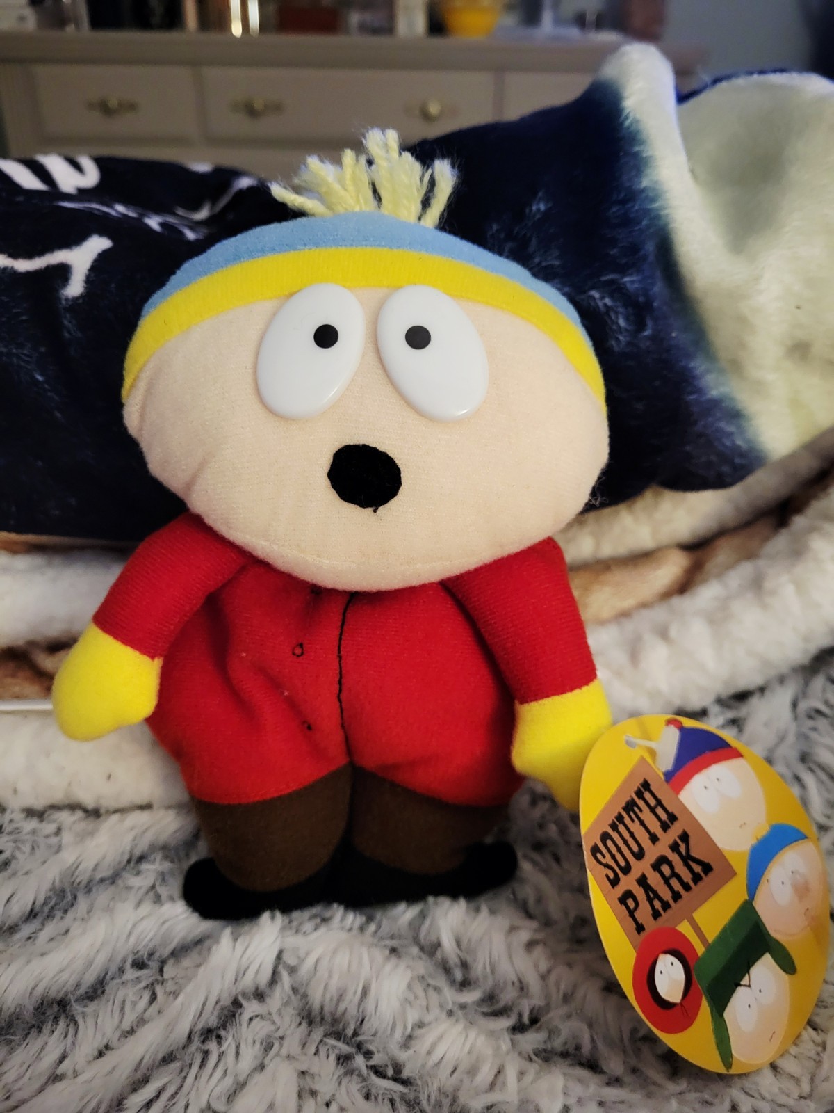 1997 South Park Cartman Plush Doll Comedy Central- Pre-Launch promo w tags- RARE