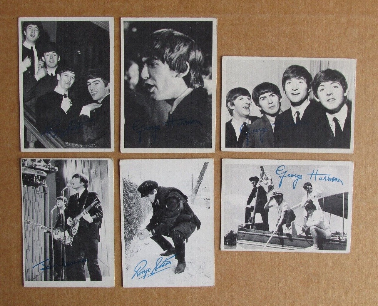 1964 TOPPS BEATLES B&W 1ST & 2ND SERIES CARD SINGLES COMPLETE YOUR SET U-PICK