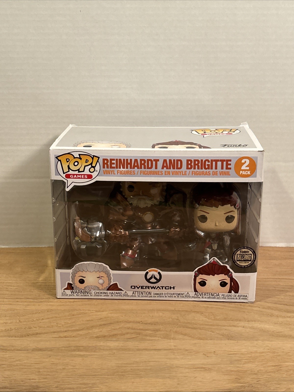 Funko POP! Games Overwatch Reinhardt and Brigitte 2-Pack Exclusive