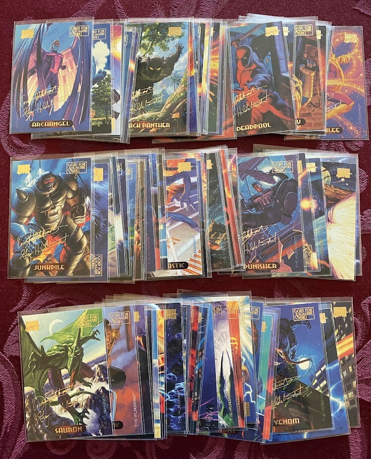 1994 MARVEL MASTERPIECES GOLD SIGNATURE Series Complete Your Set/You Pick