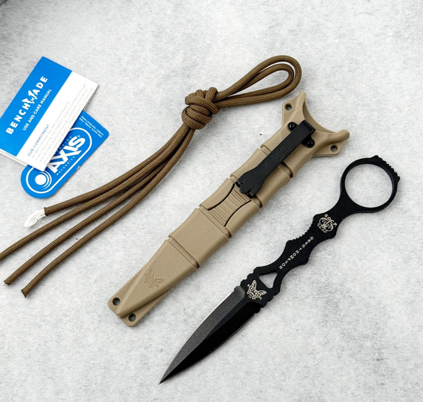 Benchmade 176BK SOCP® Dagger 440C Stainless Steel Sand Sheath Knife