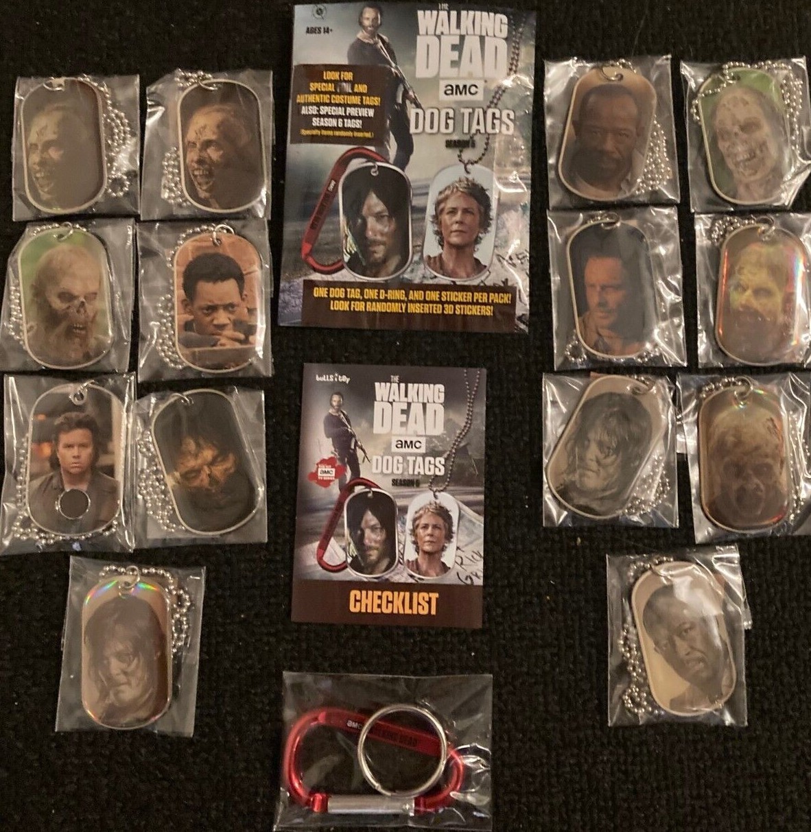 2016 AMC “THE WALKING DEAD” Season 5 Dog Tags (Regular/HoloFoil) – YOU PICK !!