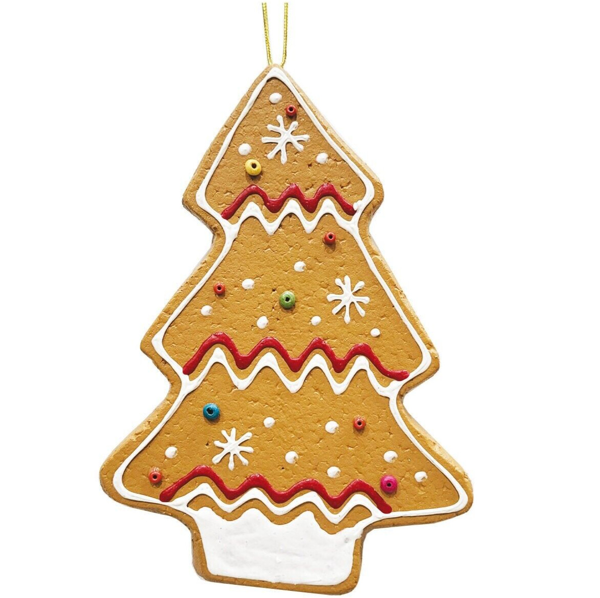 8″STPGOODS Gingerbread Christmas Tree Ornament Large Decorative Cookie Ornmament