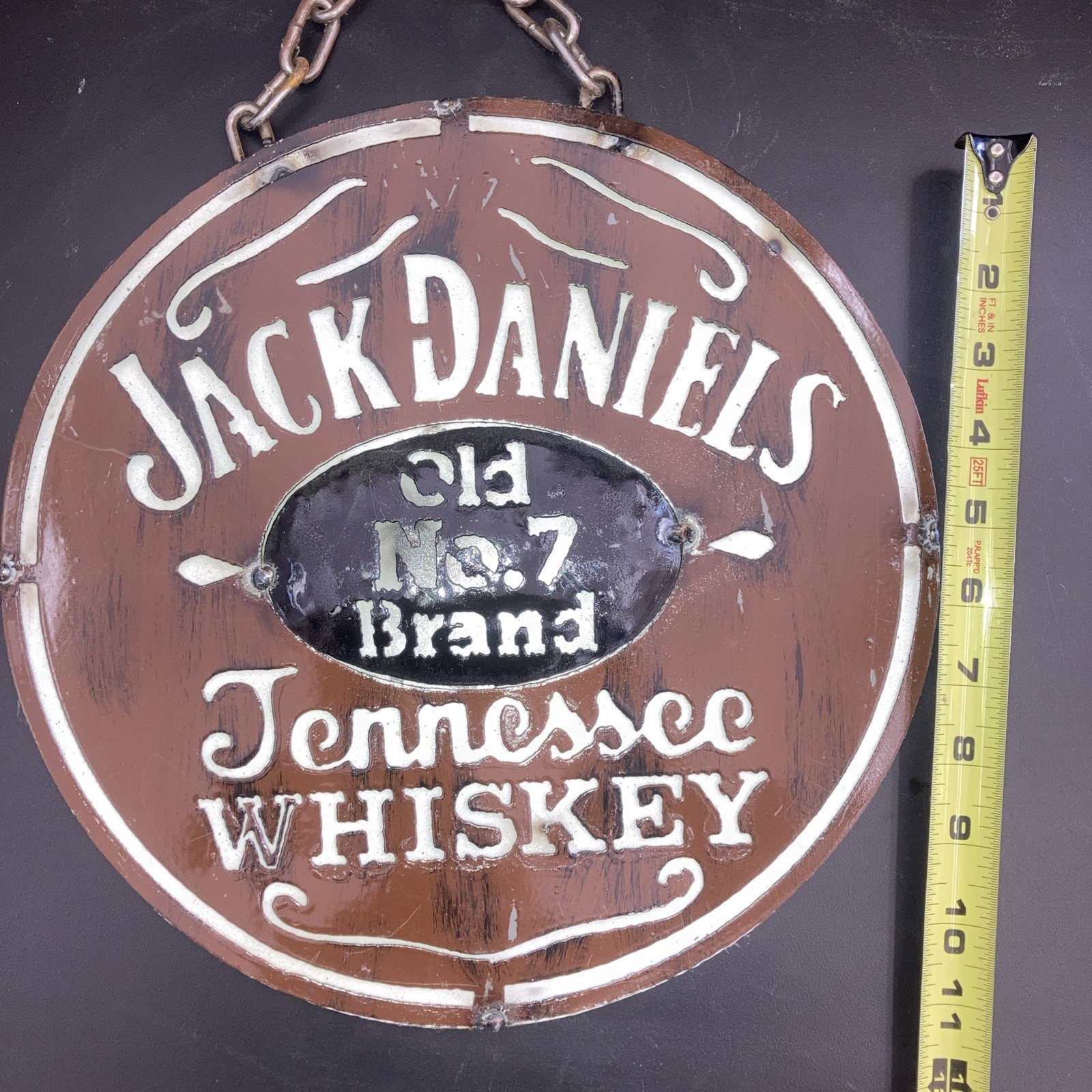 jack daniels tin sign