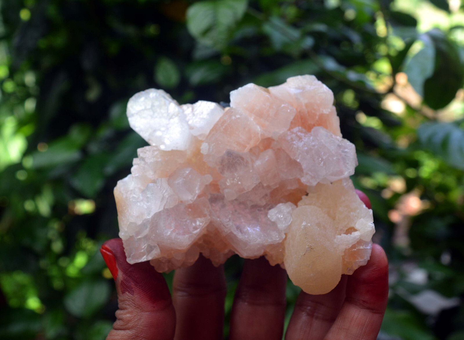 heulandite crystals w/ calcite & matrix minerals specimen m-3