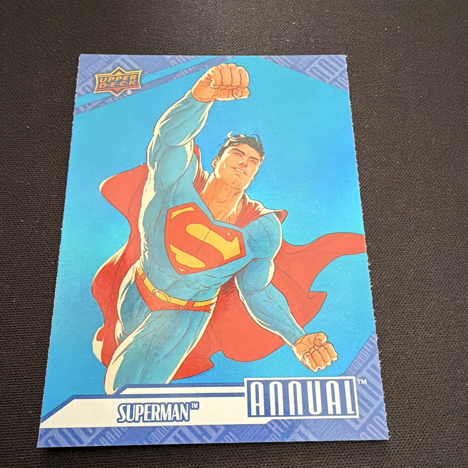 Upper Deck 2024-25 DC Annual Superman (Clark Kent) #1 Blue Parallel Card