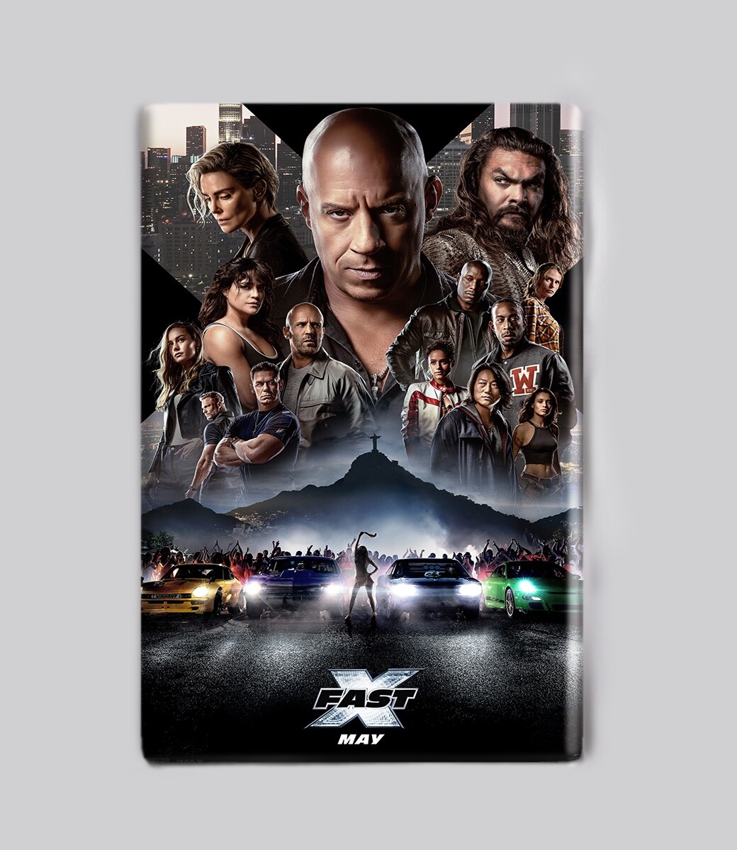 THE FAST & THE FURIOUS 10 / CAST – 2″ x 3″ MOVIE POSTER MAGNET (x 2023 ten)