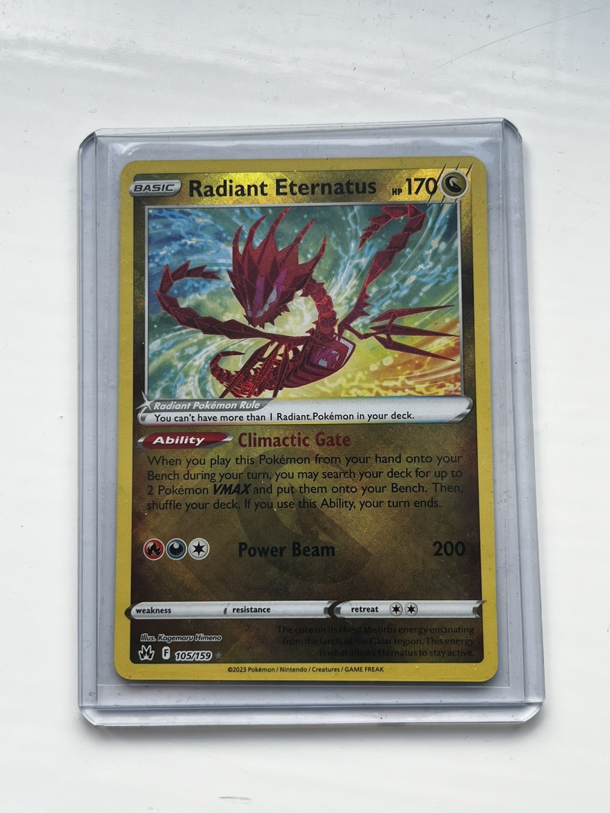 Radiant Eternatus – Crown Zenith NM Pokemon Card