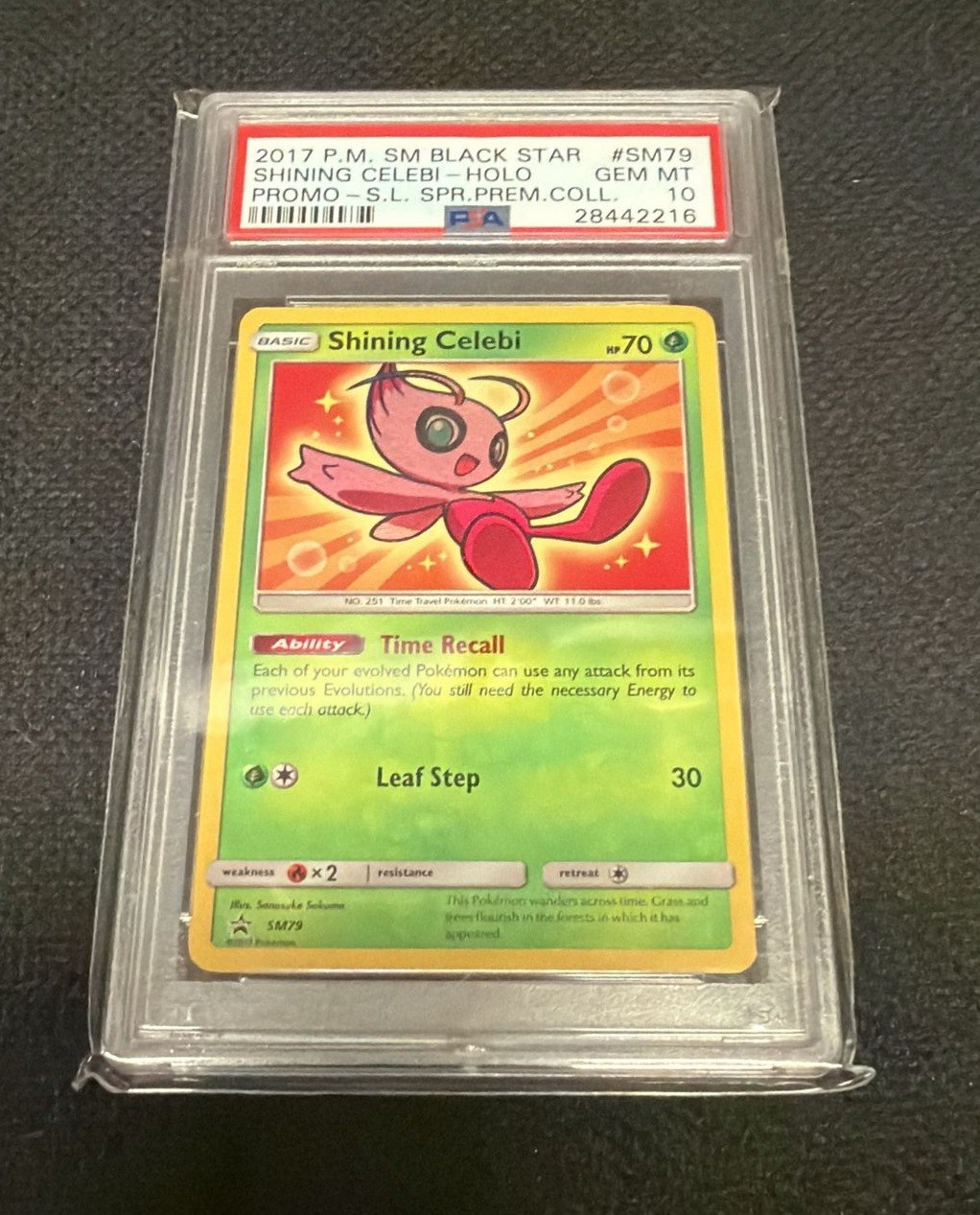 PSA 10 Shining Celebi Holo SM79 | Legends Premium Collection Promo Pokemon TCG