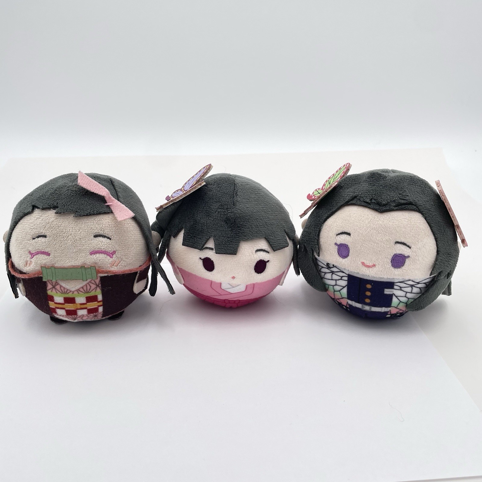 Demon Slayer Mini Plush Lot Of 3 Shinobu Kocho, Kanao Tsuyuri, Nezuko Kamado 3”