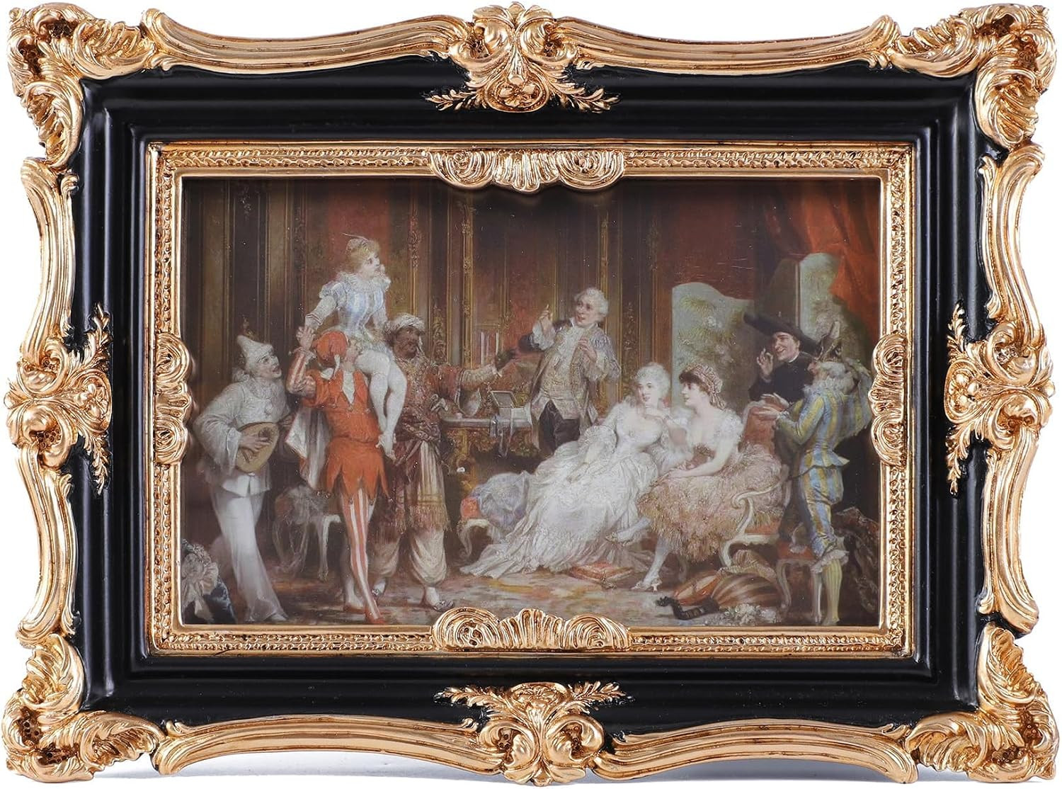 Vintage Picture Frames 5×7 Ornate Antique Black and Gold Picture Frames Vintage