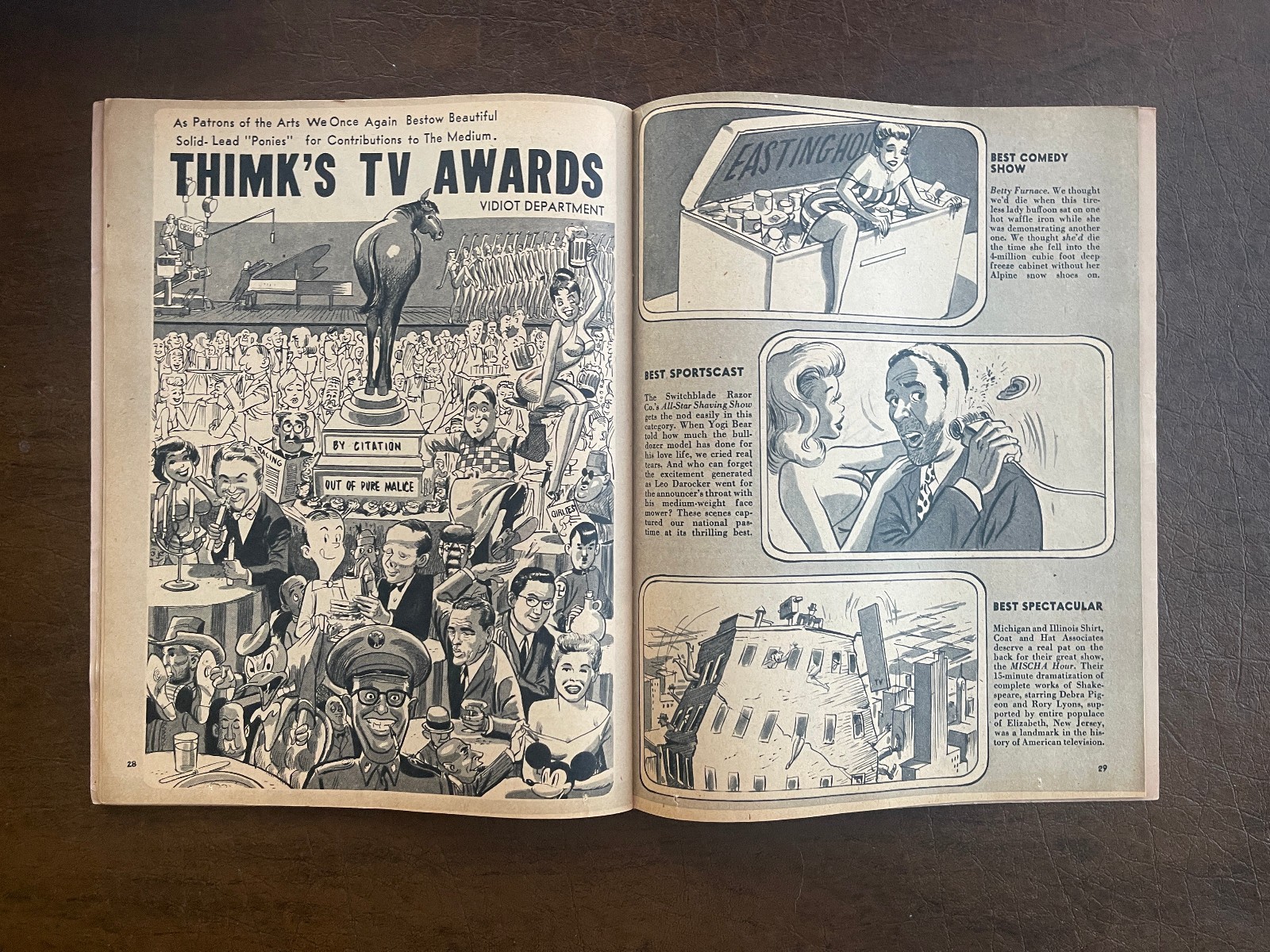 THIMK MAGAZINE #1 – 1958 – Good Plus (2.5) – Rare Competitor to Mad Magazine!