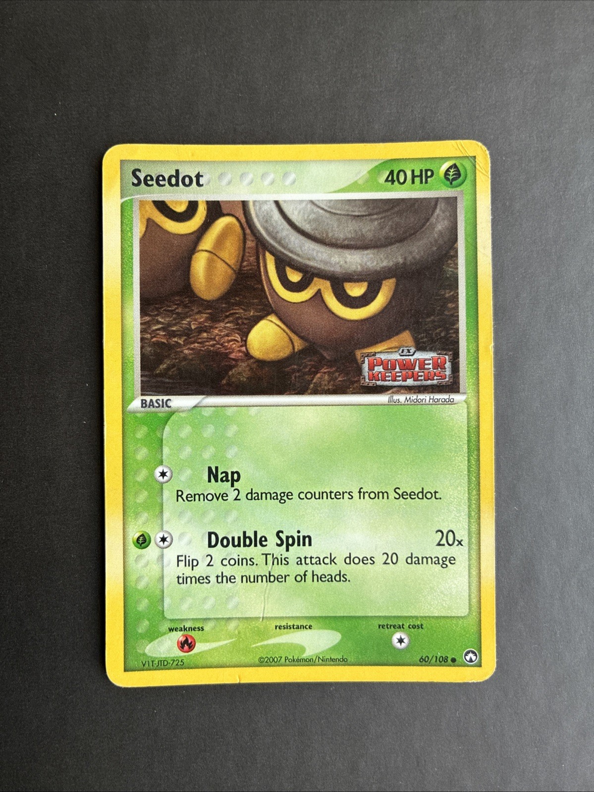 Pokémon TCG Seedot EX Power Keepers 60/108 Reverse Holo Stamped HP