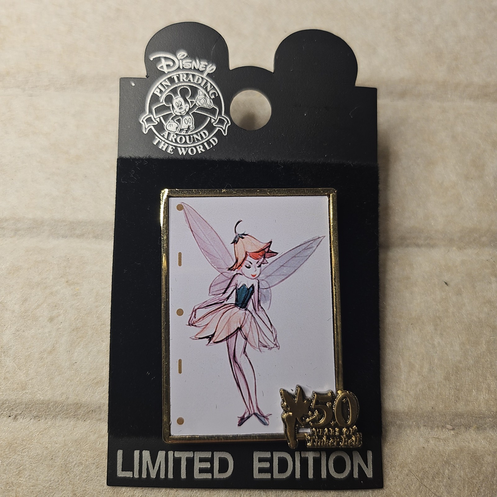 2003 Disney 50 Years of Tinker Bell Series Pin #3/12 MAR POTM LE5000 Sketch