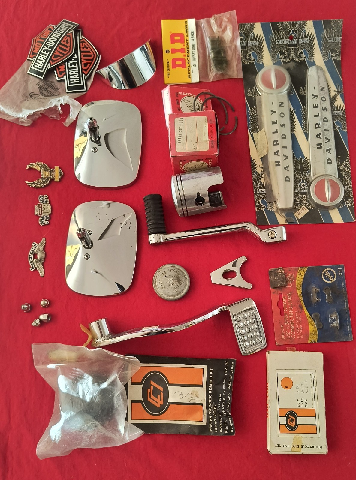 USED / NEW Misc. Harley Davidson & More Parts and accessories lot