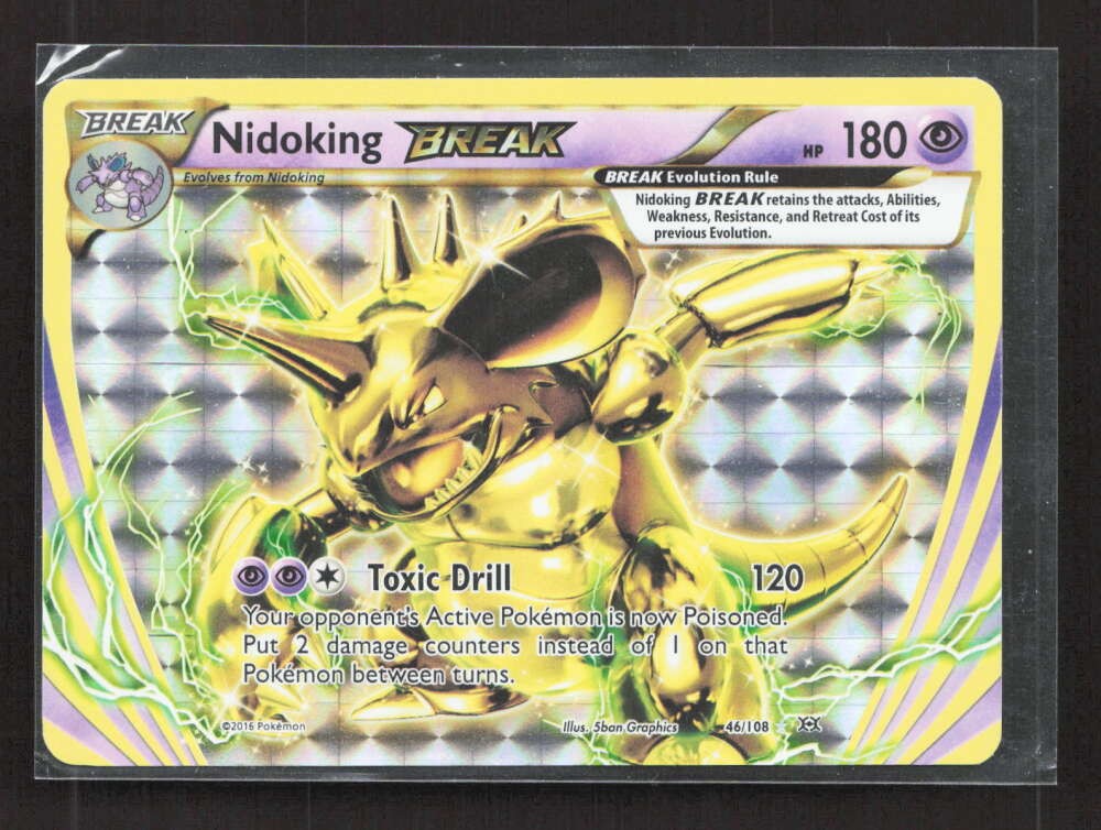 2016 Pokemon XY Evolutions Nidoking BREAK #46/108 DV2345