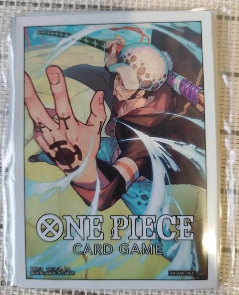 One Piece Card Game Official Card Sleeves Trafalgar Law | 10 Count | Sealed