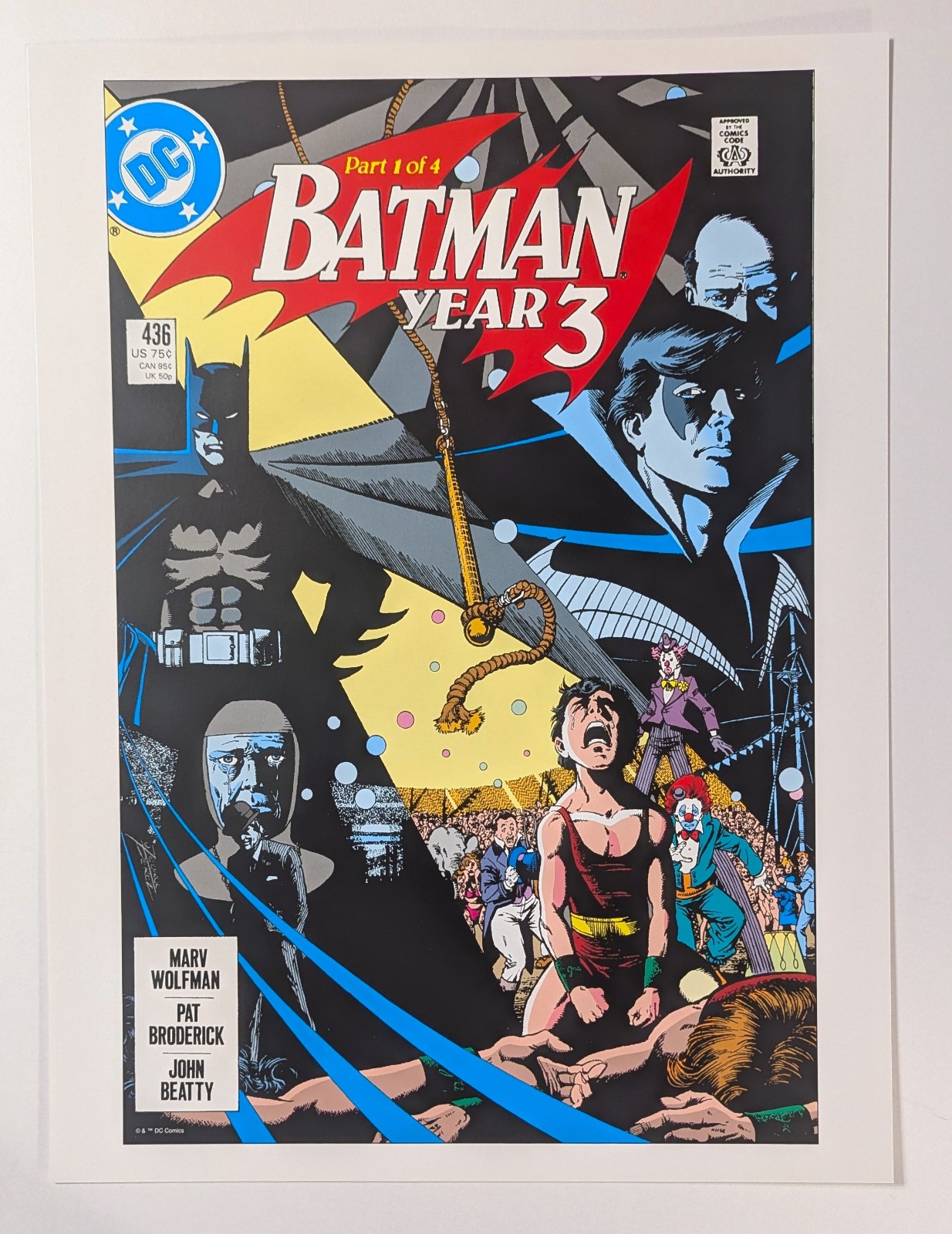 RARE DC Comics George Perez comic book art poster prints 12×16 Supergirl Batman