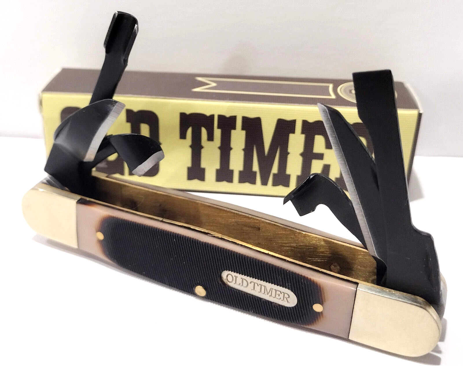 Schrade Old Timer Splinter Carving Wood Work Pocket Knife Chisel Blade SCH24OT