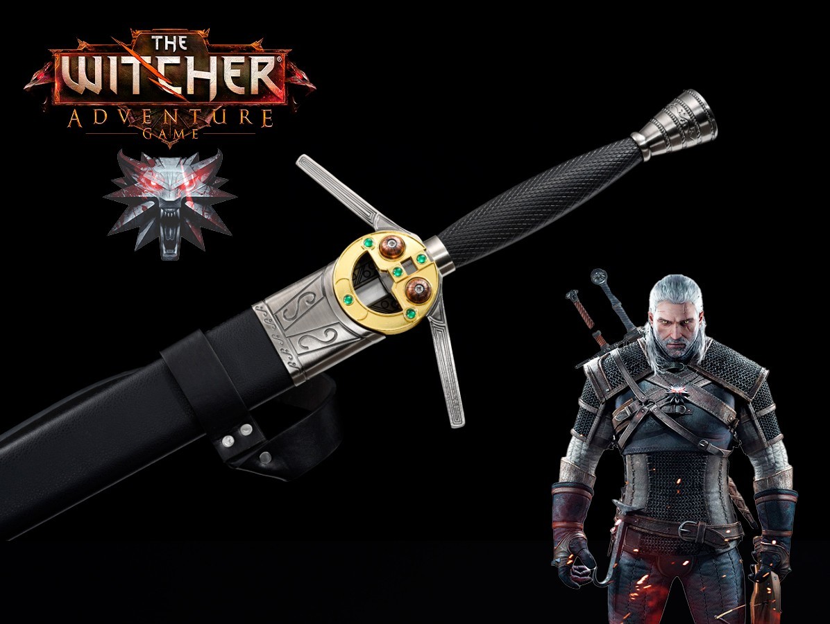✅Geralt The Witcher Stainless Steel Sword Full Size Prop for Cosplay