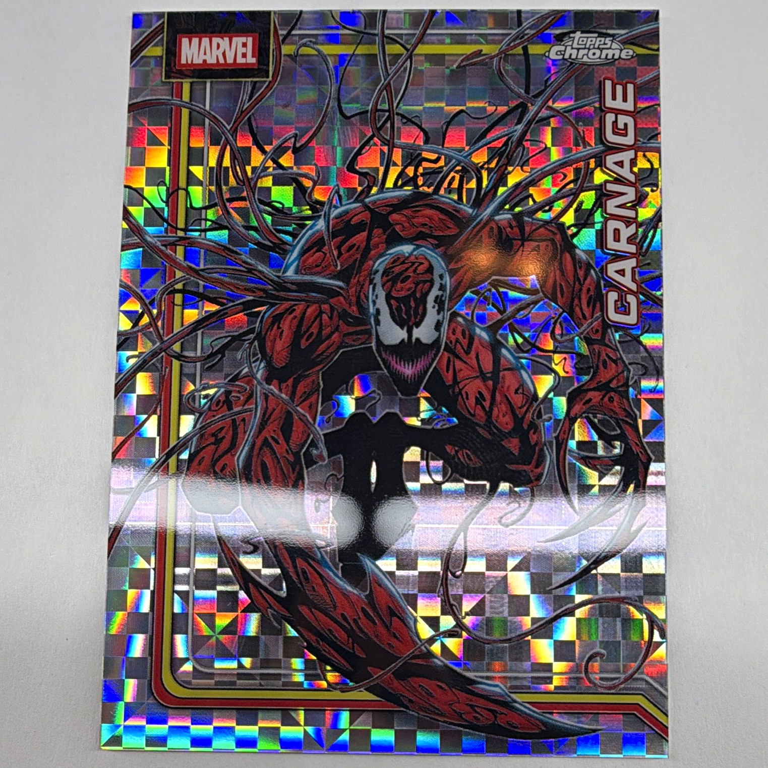 Topps 2025 Topps Chrome Marvel Carnage Holographic Parallel Non-Sport #022