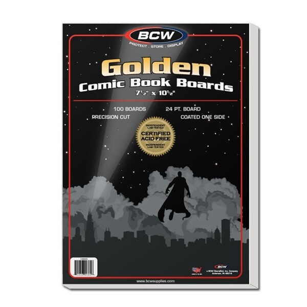 Case of 1000 BCW Golden Age Comic Book Backing Boards – Acid Free white backers
