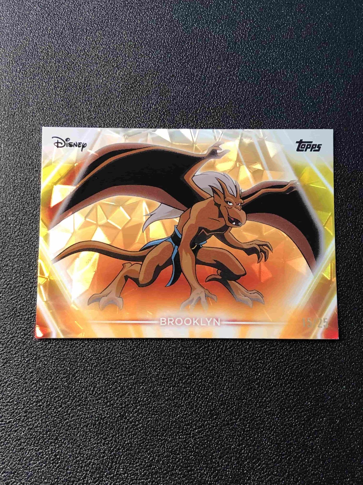 2026 Topps Disney Neon #137 Brooklyn Orange Diamante /25