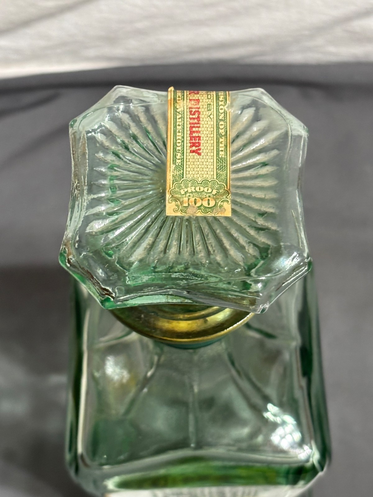 1967 1973 OLD FITZGERALD Straight Bourbon Whiskey DECANTER BOTTLE 4/5qt 100proof