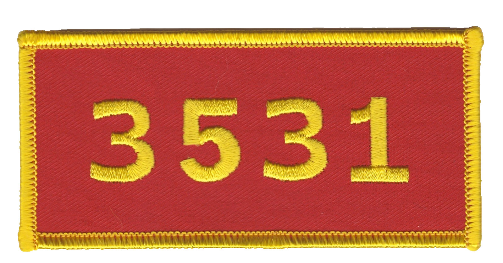 MOS 3531 Motor T Operator Red Yellow Embroidered Iron On Patch Military Style