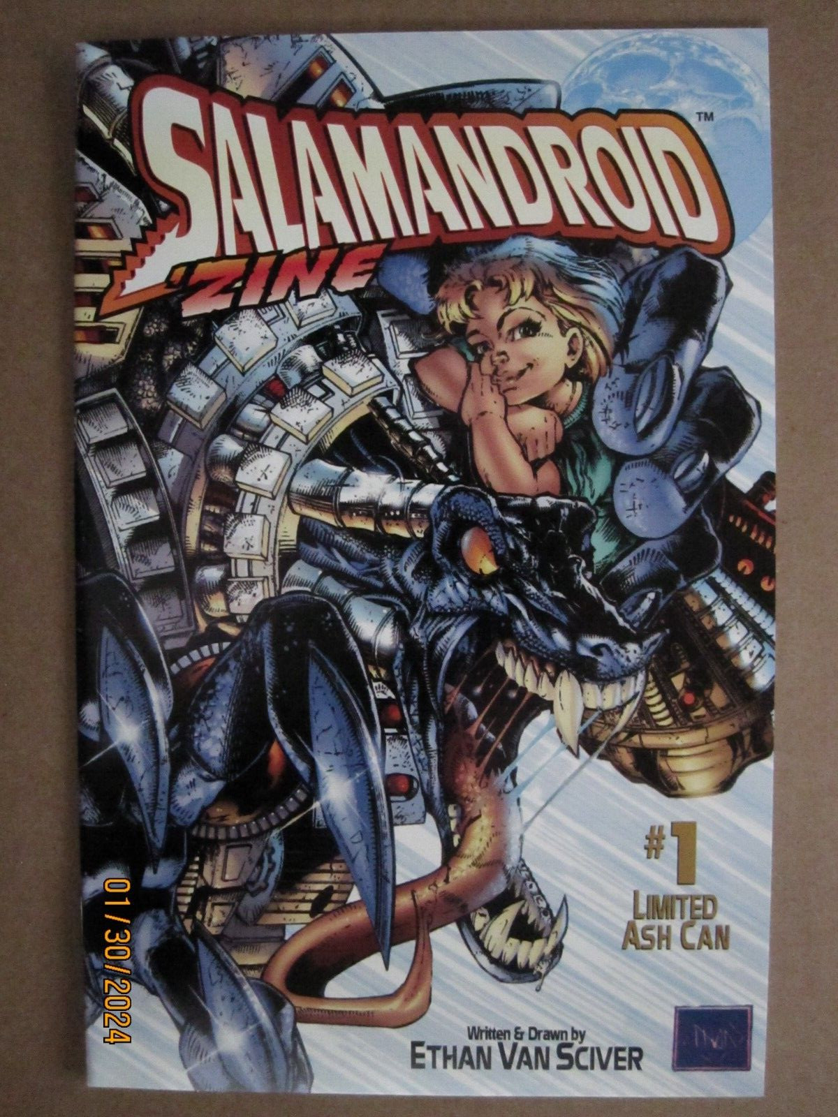 1997 HARRIS COMICS SALAMANDROID ‘ZINE BY CYBERFROG’S CREATOR ETHAN VAN SCIVER S2