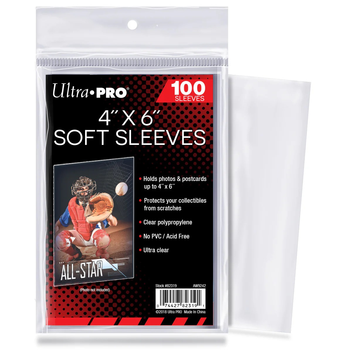 4″ x 6″ Soft Sleeves for Photos and Postcards, 100ct