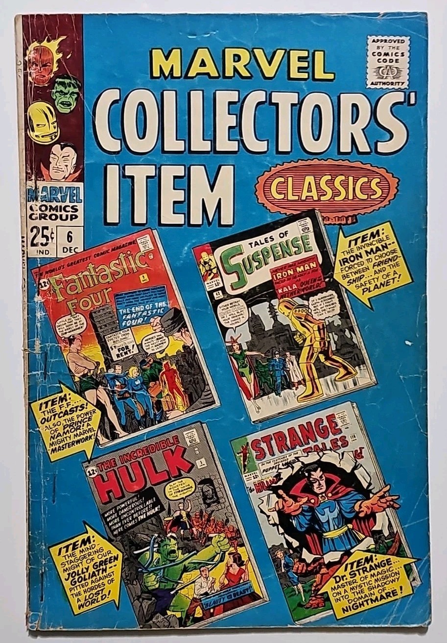 Fantastic Four #9 In Marvel Collectors Item Classics #6 Hulk Iron Man Dr Strange