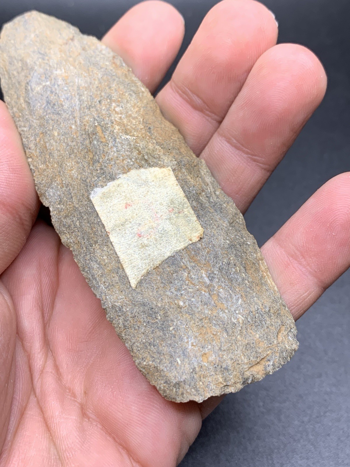 Authentic Flint Chisel Arrowhead From Central Kentucky Fossil Chert 4 1/4 Inch B
