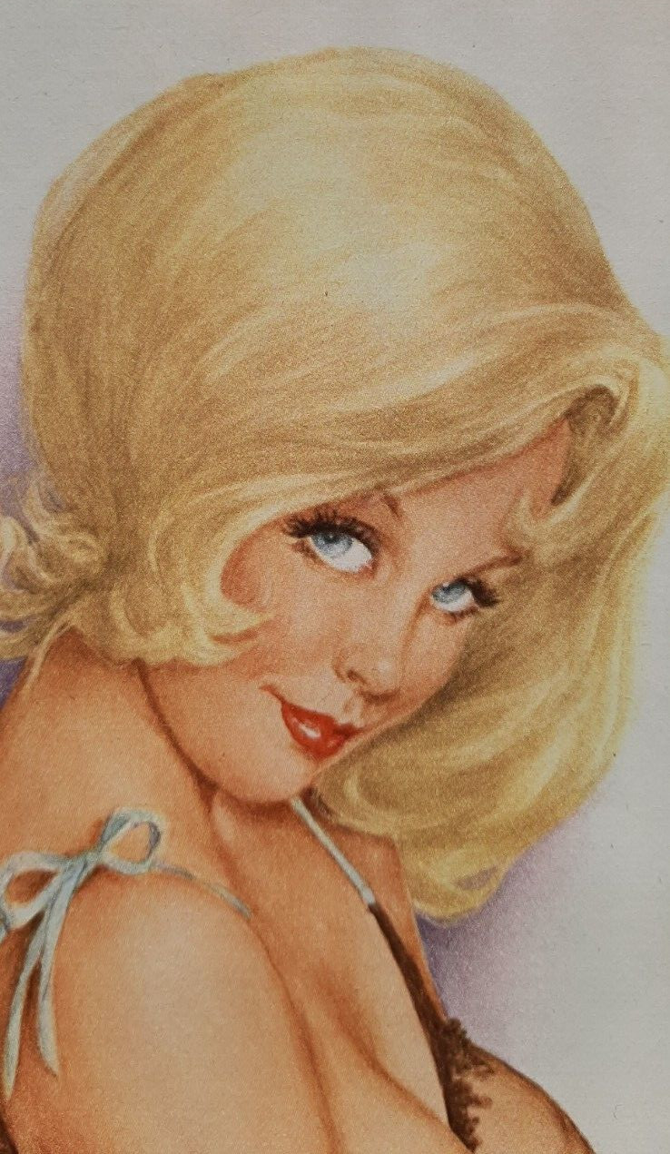 VINTAGE ALBERTO VARGAS ORIGINAL PINUP CARTOON ART – HAD YOUR OWN LITTLE SHEIKDOM