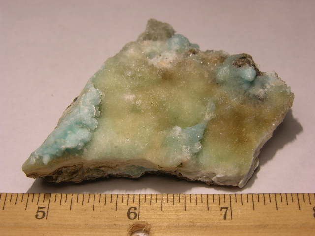 Blue hemimorphite druzy crystallization all natural 3×2.5 inch ej9