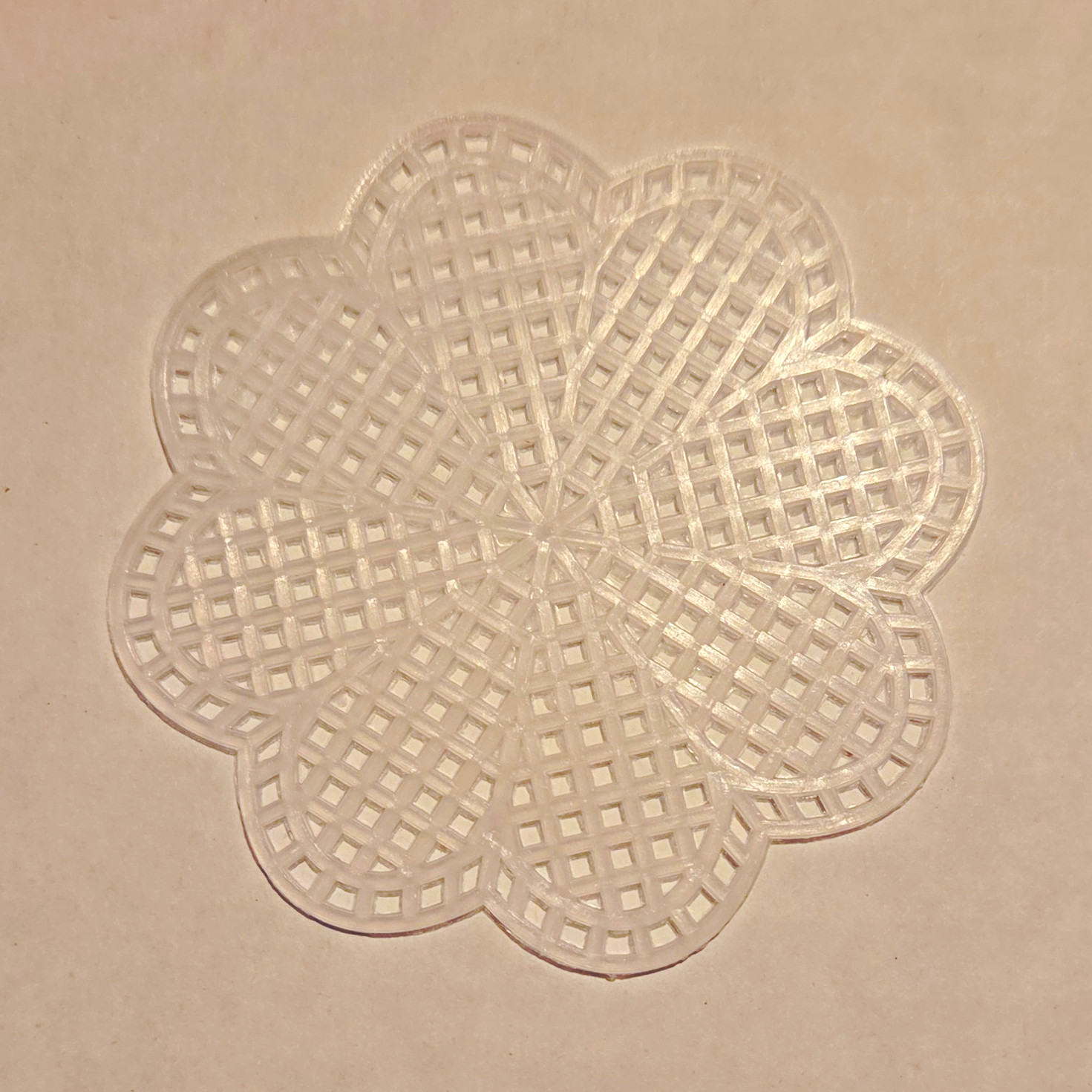 White Plastic Lattice Round Doily, Lace-Style Decorative Doilies Assortment