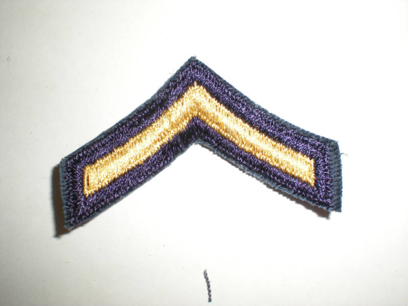 US ARMY KOREAN WAR ERA PFC STRIPES – NONCOMBAT -1 PAIR
