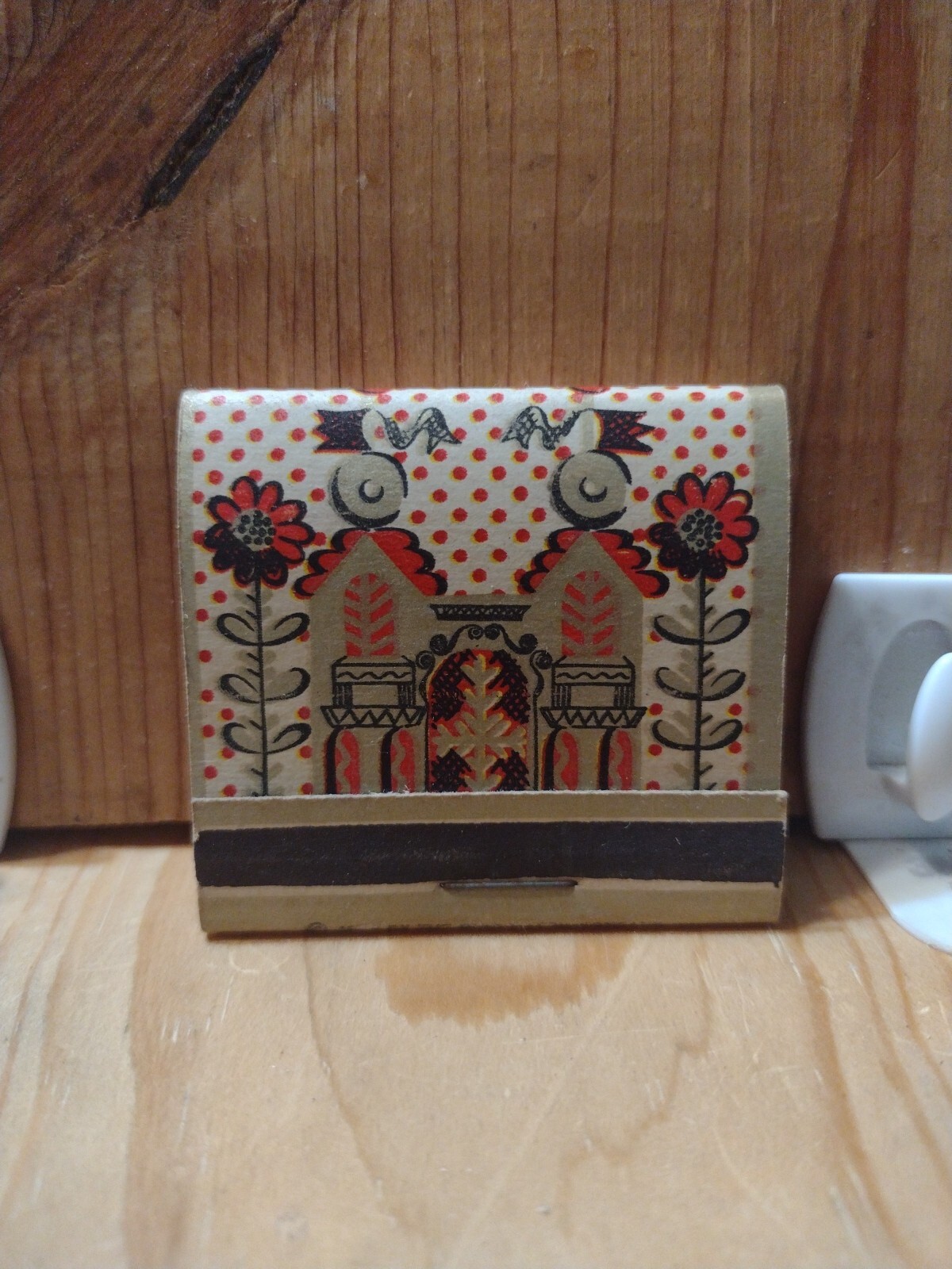 Vintage MATCHBOOK: OHIO BLUE TIP. 1955 Flower Designs MB68