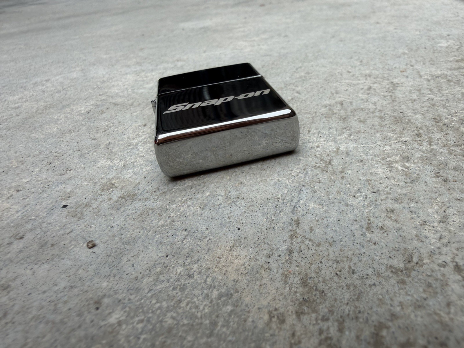 Snap On Tools Cigarette Lighter Polished Chrome Collectible Snap-On Racing