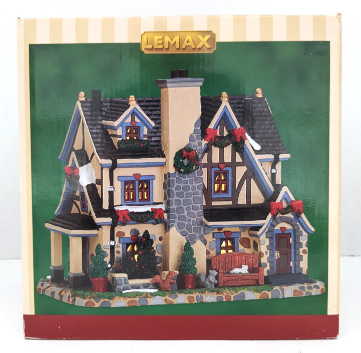 Lemax MORRISON MANOR Retired 2017 Christmas Decor Original Box and Light