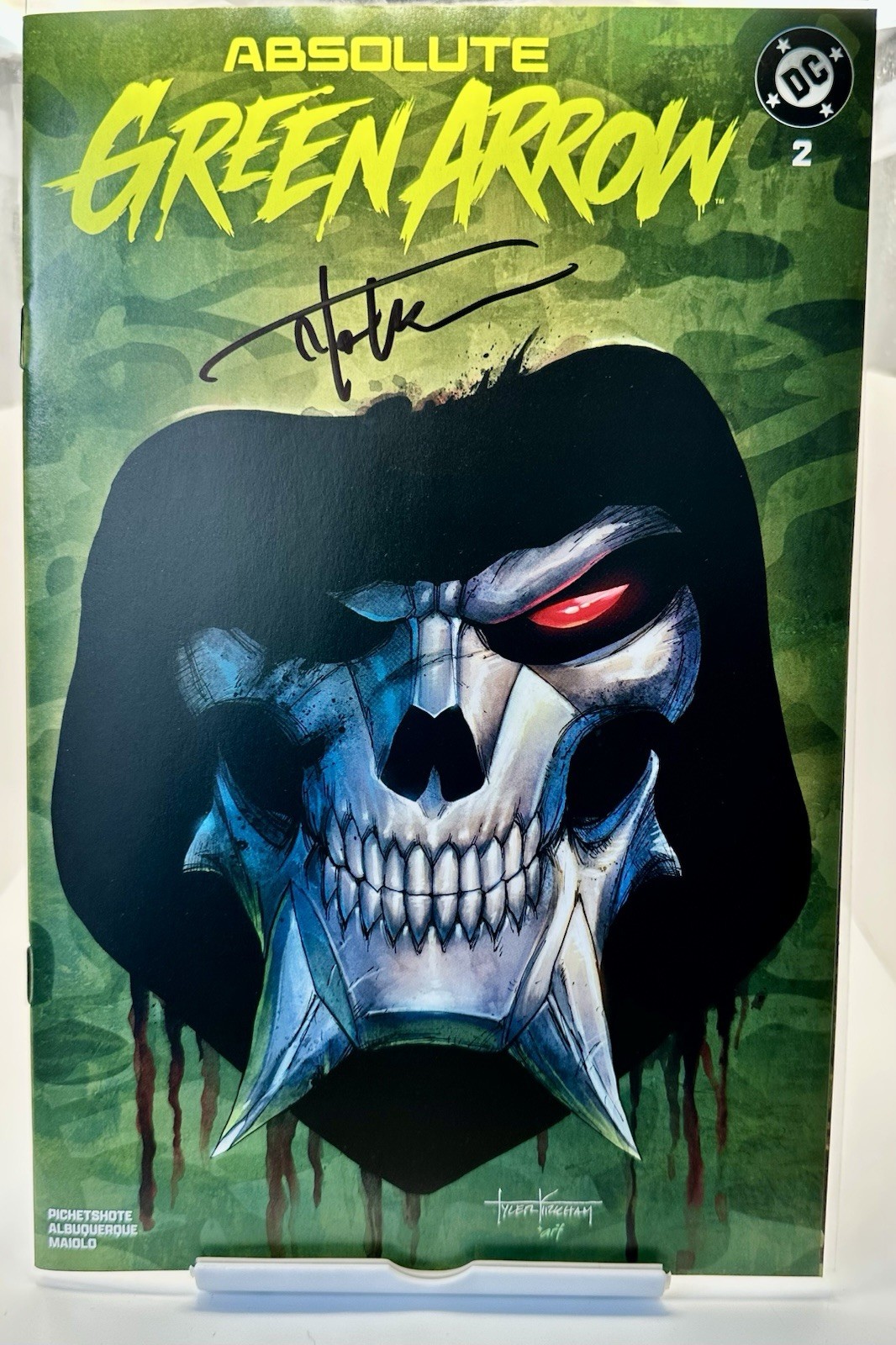 ✍🏼Absolute Green Arrow #2 LTD 3K TRADE CVR (A) Signed By Tyler Kirkham W/COA