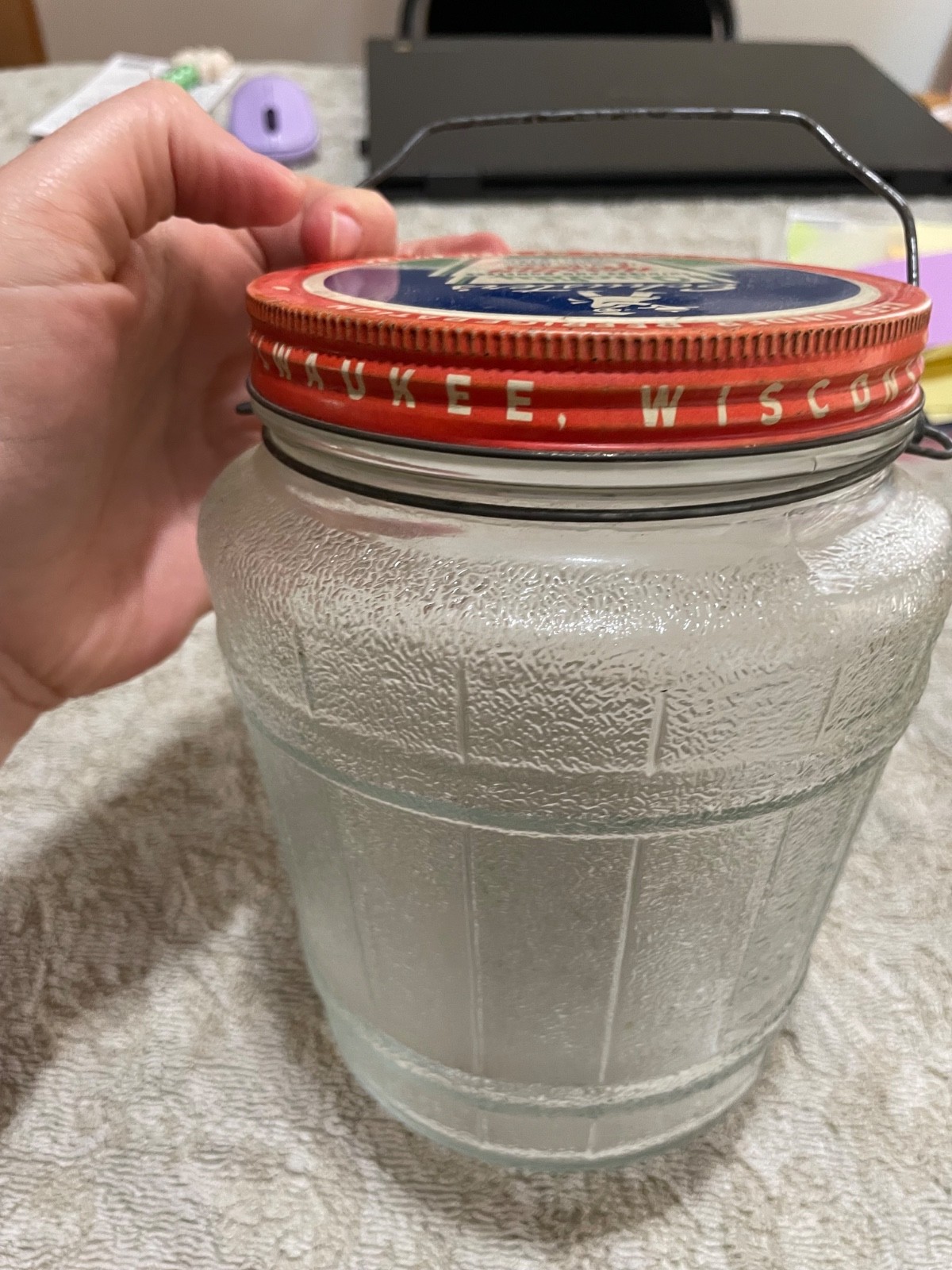Schuster’s Quality Herring Tidbits 2.5 Pounds Glass Jar From Wisconsin