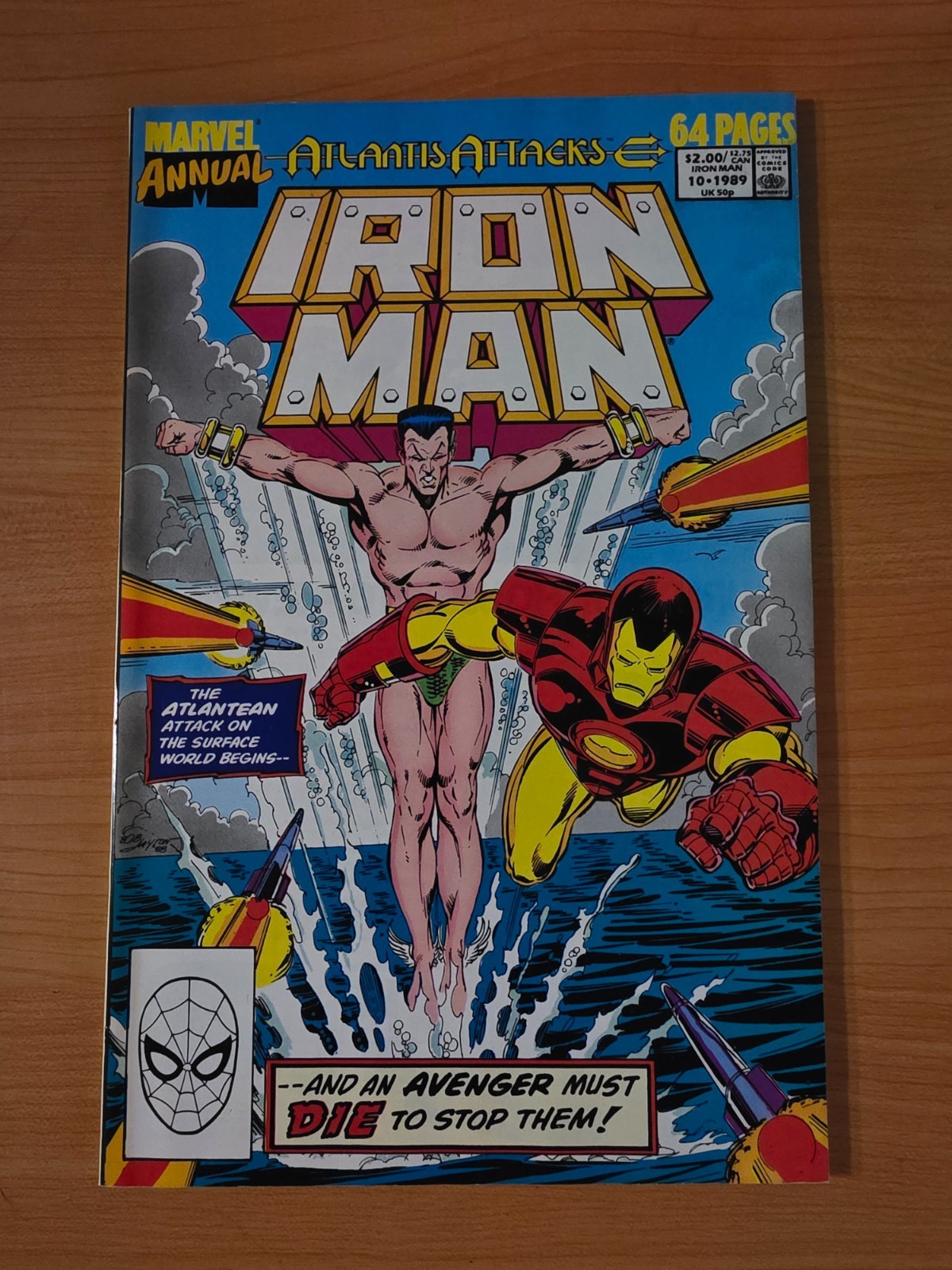 Iron Man Annual #10 Direct Market Edition ~ NEAR MINT NM ~ 1989 Marvel Comics