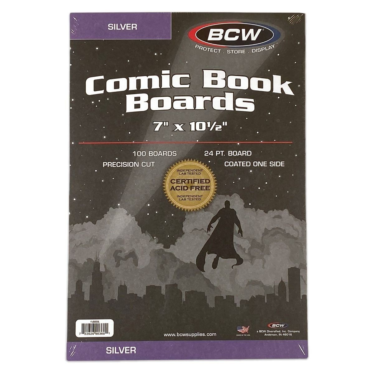 50 – BCW Archivals Regular / Silver 2-Mil Mylar Comic Book Bags & Board Set