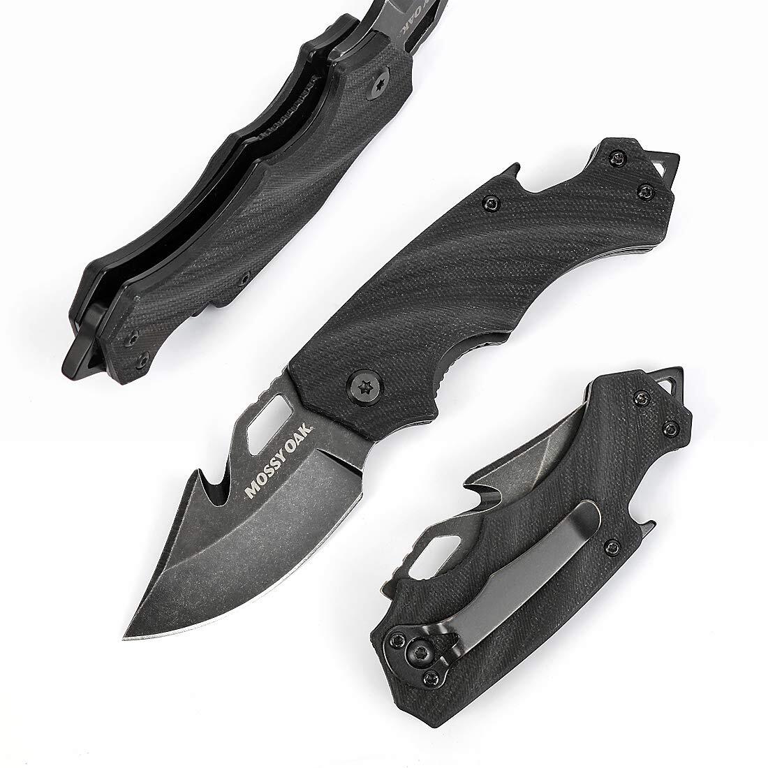 Mossy Oak MINI Folding Pocket 2.5-IN Stainless Steel Drop Point Blade G10 Handle